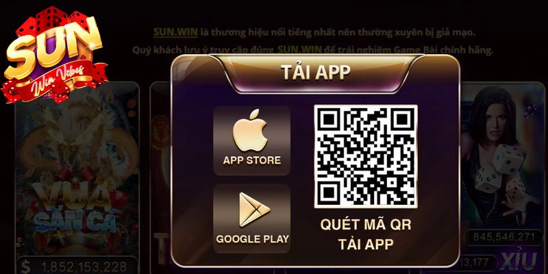 Tải App SUNWIN Cho Cả 2 Hệ Điều Hành Android Và IOS 10 Quét mã QR nhanh chóng